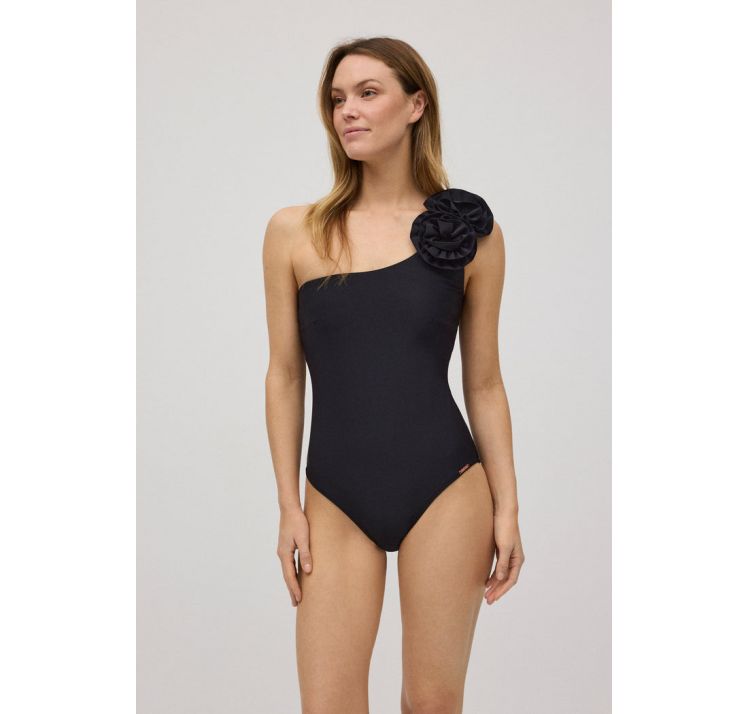 YSABEL MORA volume flower asymetryczny kostium jednoczĘŚciowy z wyjmowanymi wkŁadkami