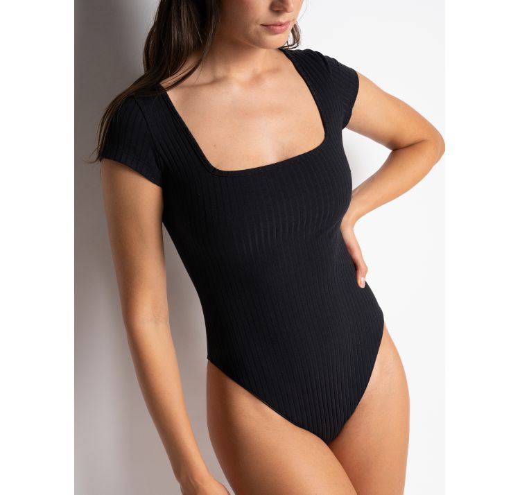 PASSIONATA isabella body w prĄŻki z krÓtkim rĘkawem