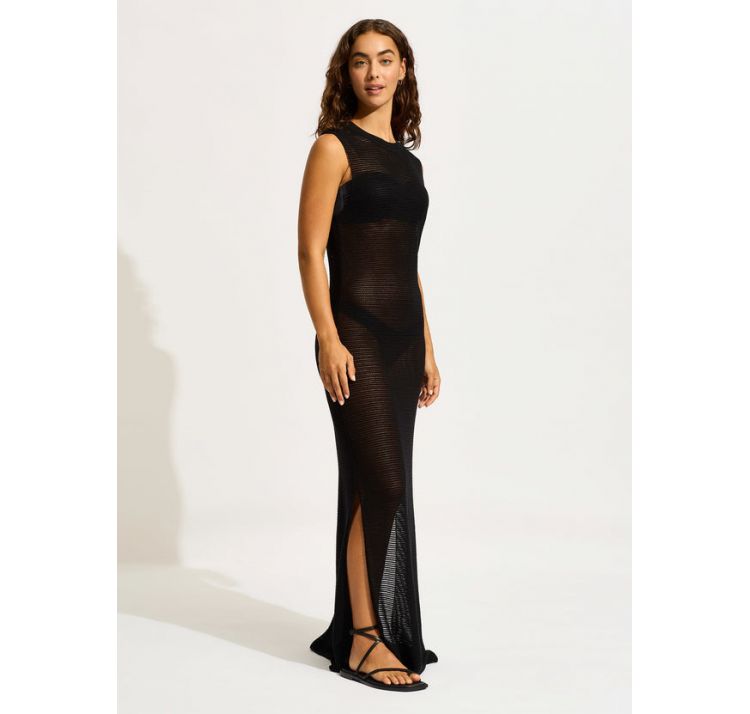 SEAFOLLY beachedit dzianinowa sukienka maxi 65% baweŁna