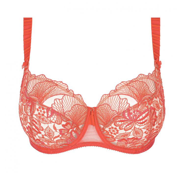 EMPREINTE agathe koronkowy biustonosz na fiszbinie low-necked bra