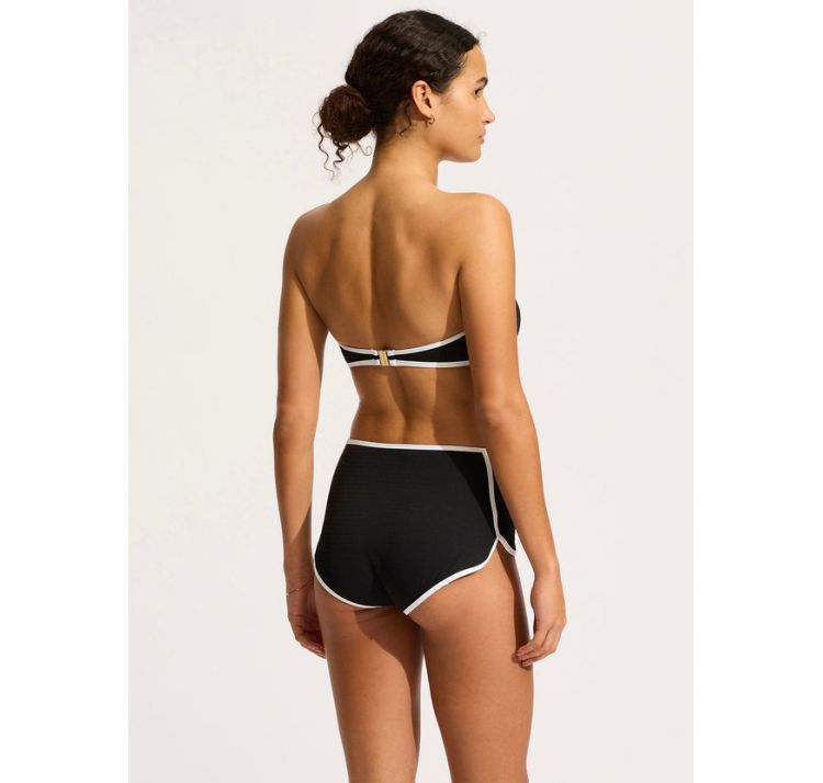 SEAFOLLY beach bound gÓra kostiumu kĄpielowego opaska z suwakiem