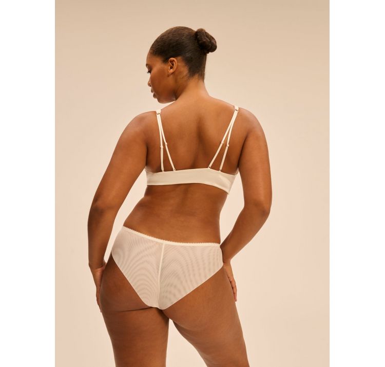 SIMONE PERELE symphonie satynowe figi z haftem i bezszwowym tyŁem