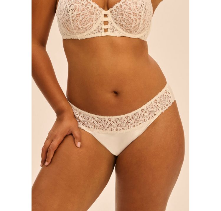 SIMONE PERELE symphonie satynowe figi z haftem i bezszwowym tyŁem