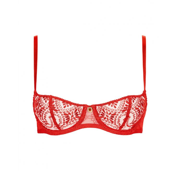 AUBADE PARIS losing my mind koronkowy biustonosz balkonetka half-cup