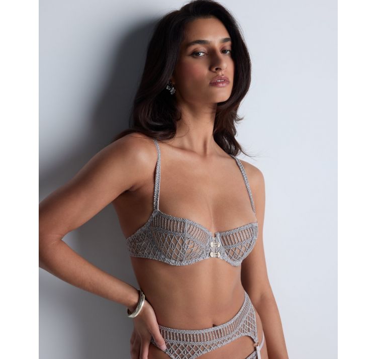 AUBADE PARIS stardust dream koronkowy biustonosz half-cup