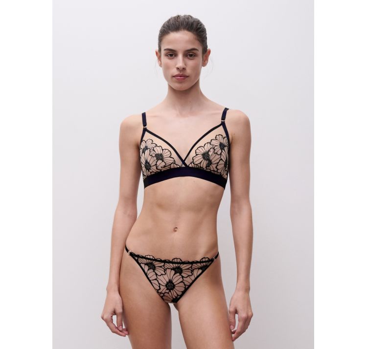 CHANTELLE PULP lush bezfiszbinowa braletka haftowana w kwiaty