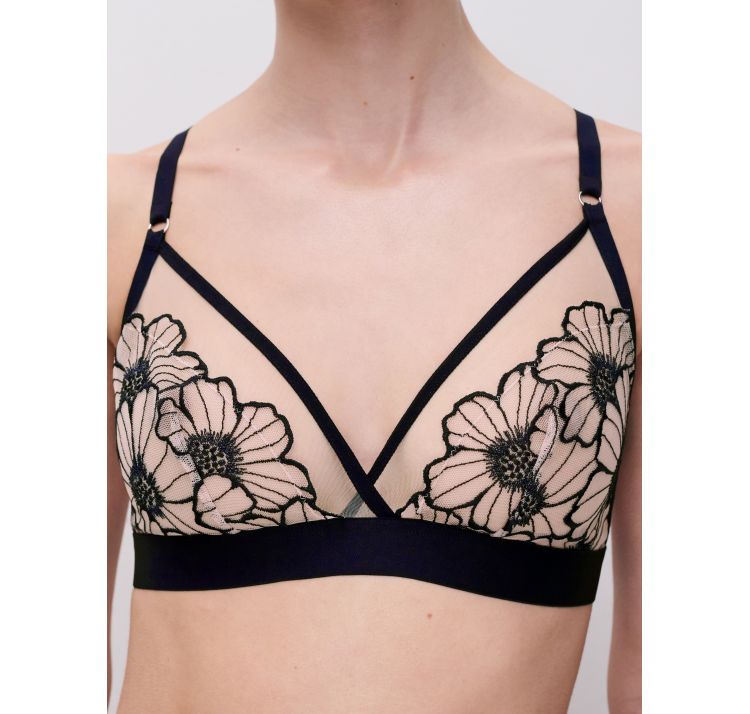 CHANTELLE PULP lush bezfiszbinowa braletka haftowana w kwiaty