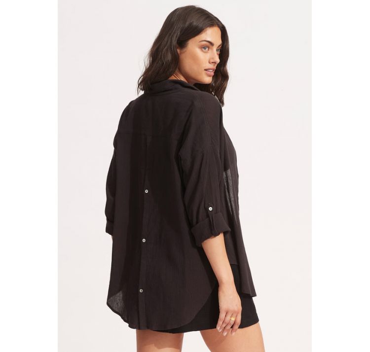 SEAFOLLY beachedit krÓtka koszula 100% baweŁna