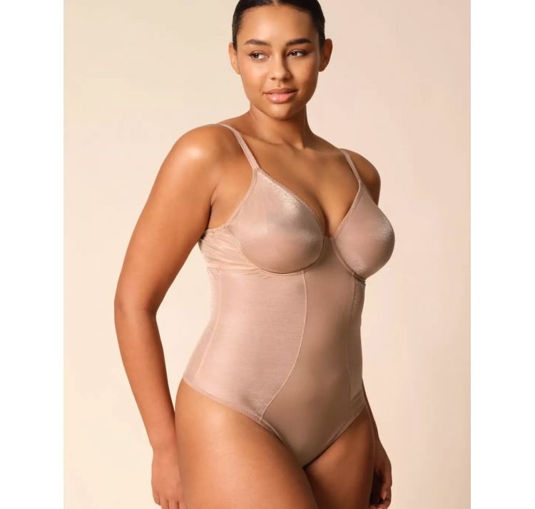 GOSSARD glossies tiulowe body z tŁoczonymi miseczkami na fiszbinach