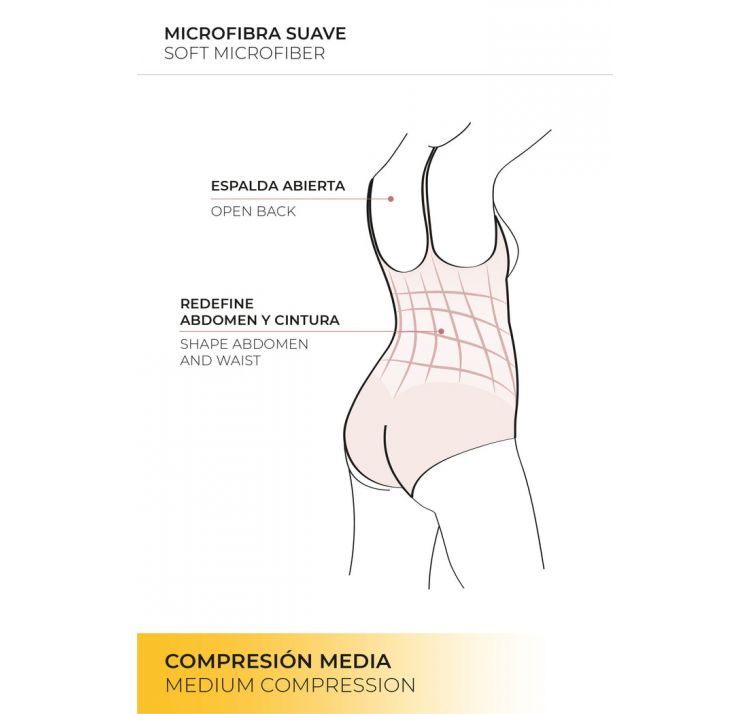 YSABEL MORA korygujĄce body pod biust z koronkowym bezszwowym tyŁem