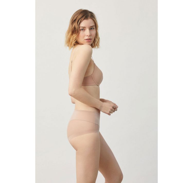 YSABEL MORA wysokie tiulowe majtki z ozdobnym bezszwowym tyŁem