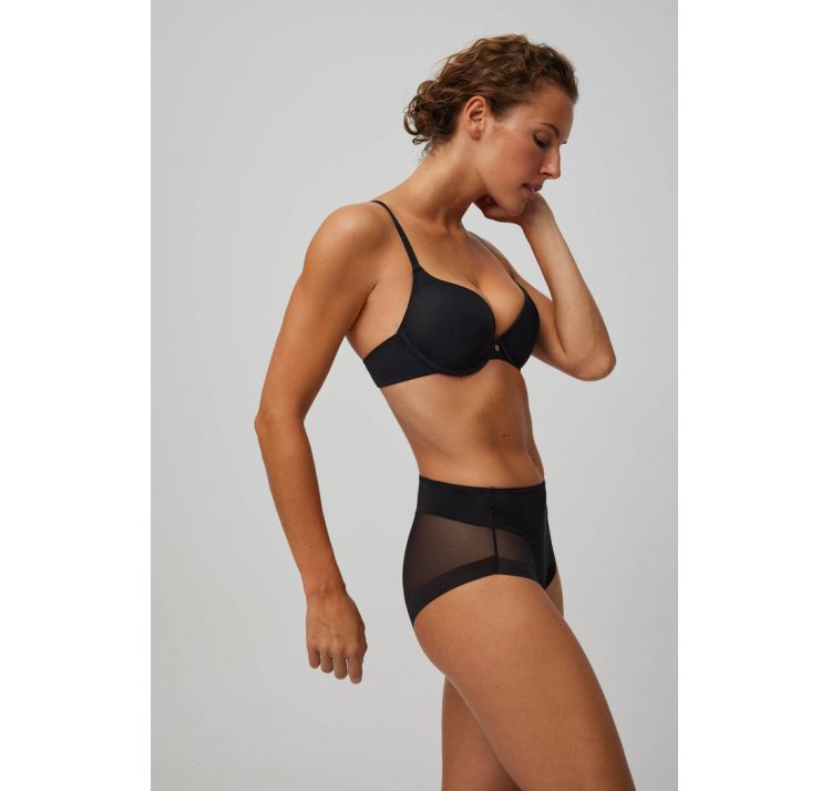 YSABEL MORA wysokie tiulowe majtki z ozdobnym bezszwowym tyŁem