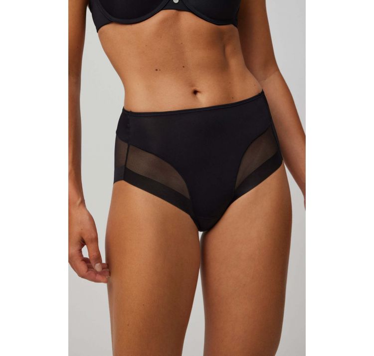 YSABEL MORA wysokie tiulowe majtki z ozdobnym bezszwowym tyŁem