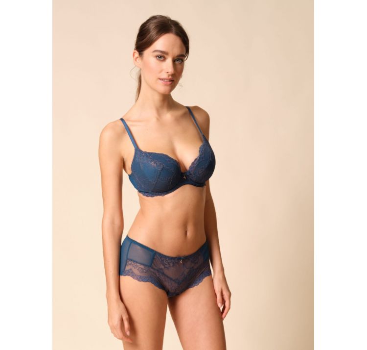 GOSSARD superboost lace plunge bra usztywniany biustonosz