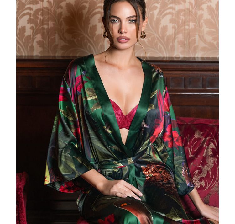 MARC&ANDRE hiden oasis jedwabne kimono