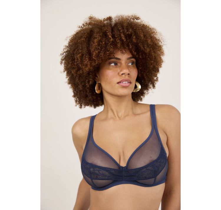 MAISON LEJABY nudite elixir tiulowy biustonosz plunge