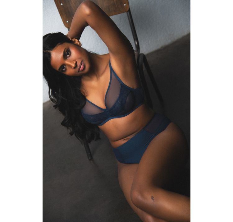 MAISON LEJABY nudite elixir tiulowy biustonosz plunge