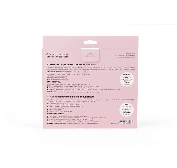 BRA TAPE bra tape przeciwzmarszczkowa wielorazowa maska na dekolt