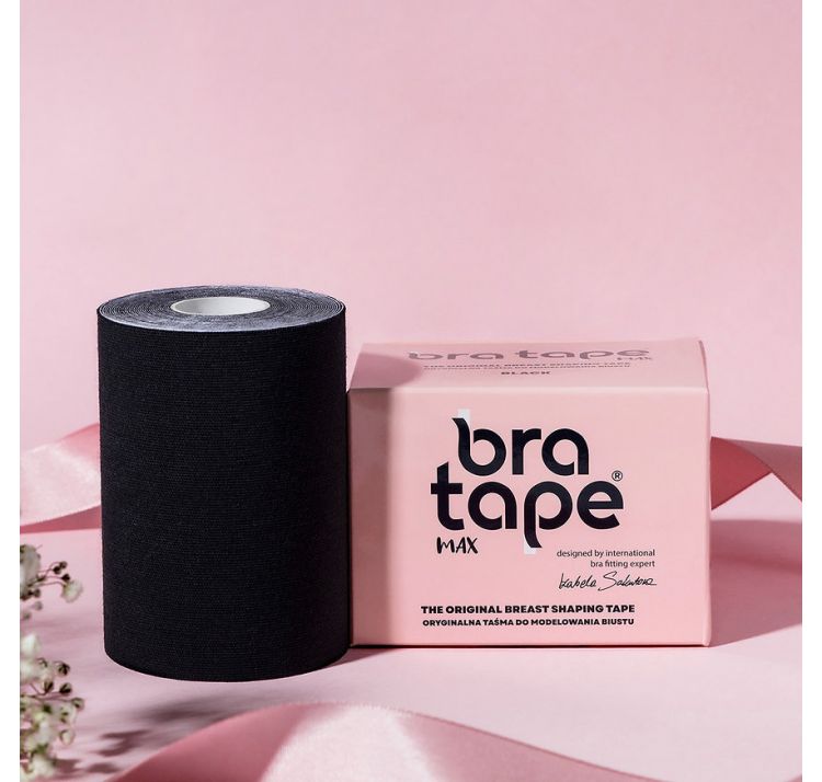 BRA TAPE bra tape czarna taŚma do modelowania biustu 10 cm szerokoŚci