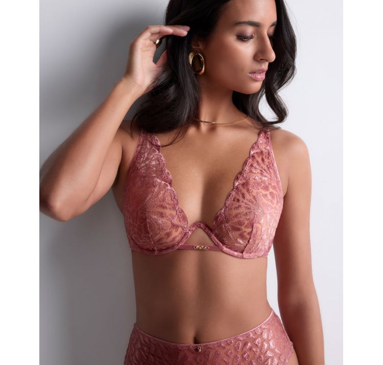 AUBADE PARIS crazy in love koronkowy biustonosz plunge na jednej fiszbinie