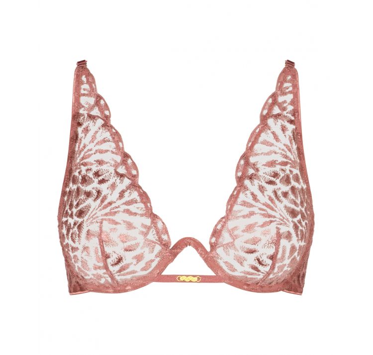 AUBADE PARIS crazy in love koronkowy biustonosz plunge na jednej fiszbinie