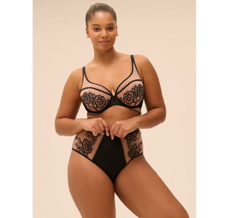 SIMONE PERELE romance biustonosz plunge full cup z efektem tatuaŻu