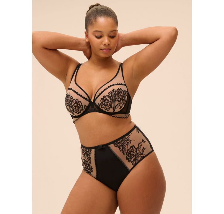 SIMONE PERELE romance biustonosz plunge full cup z efektem tatuaŻu