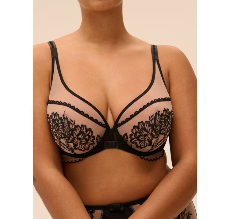 SIMONE PERELE romance biustonosz plunge full cup z efektem tatuaŻu