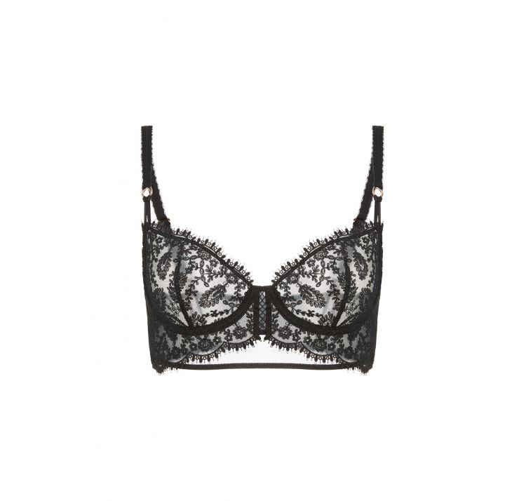SIMONE PERELE precieuse koronkowy biustonosz half-cup z przedŁuŻonym doŁem