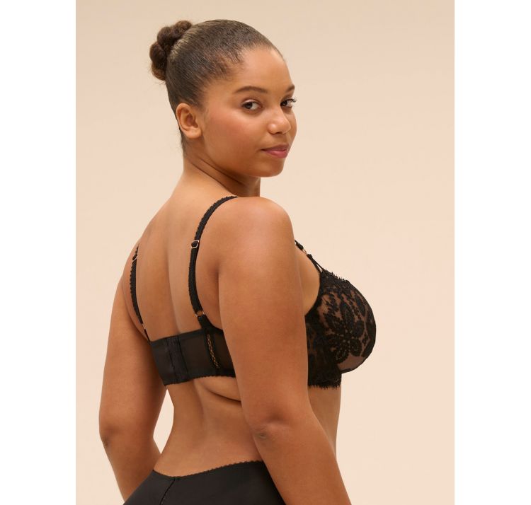 SIMONE PERELE precieuse koronkowy biustonosz half-cup z przedŁuŻonym doŁem