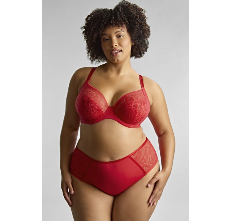 SCULPTRESSE sophia koronkowe wysokie majtki