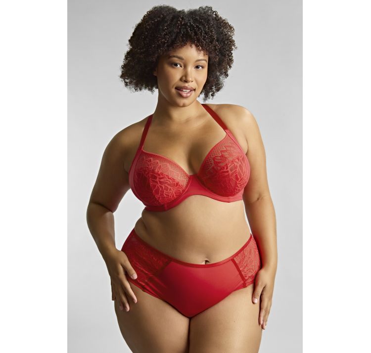 SCULPTRESSE sophia koronkowe wysokie majtki