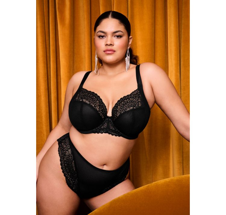 ELOMI tiernie wysokie majtki w bezszwowym koronkowym tyŁem