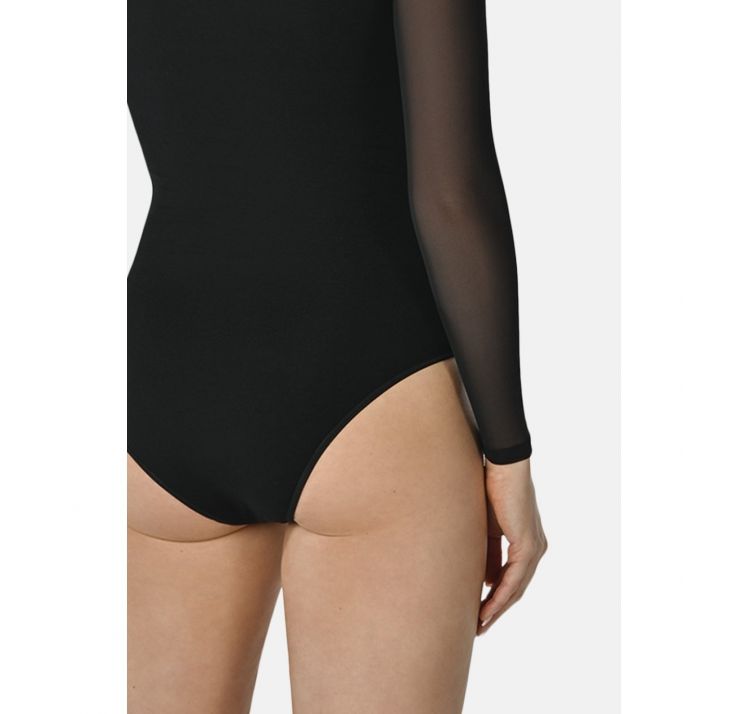 TEYLI nelly wiskozowe body z dŁugim rĘkawem i golfikiem