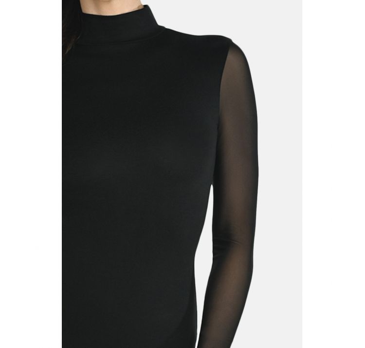 TEYLI nelly wiskozowe body z dŁugim rĘkawem i golfikiem