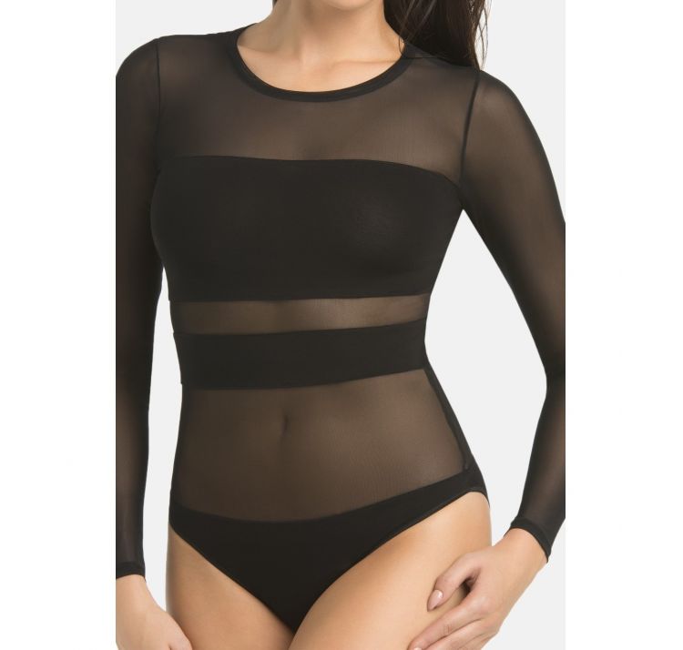 TEYLI stripy body z dŁugim rĘkawem 32% wiskozy