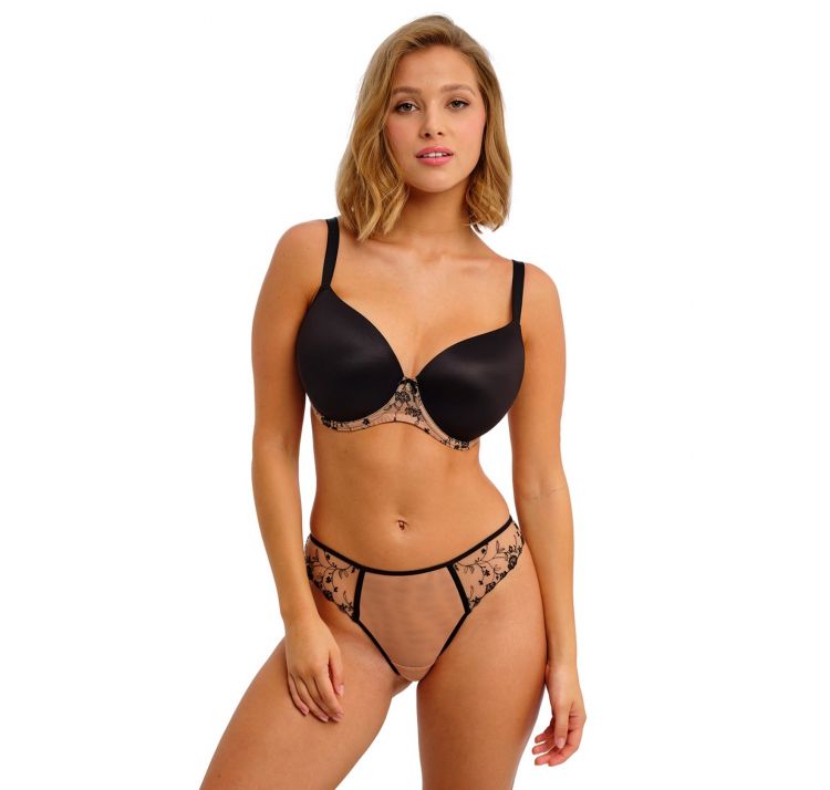 FREYA entwined koronkowe stringi z efektem tatuaŻu