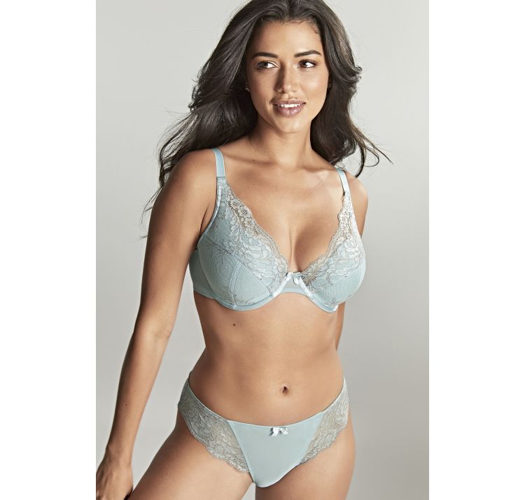 PANACHE ana koronkowy usztywniany biustonosz plunge high apex