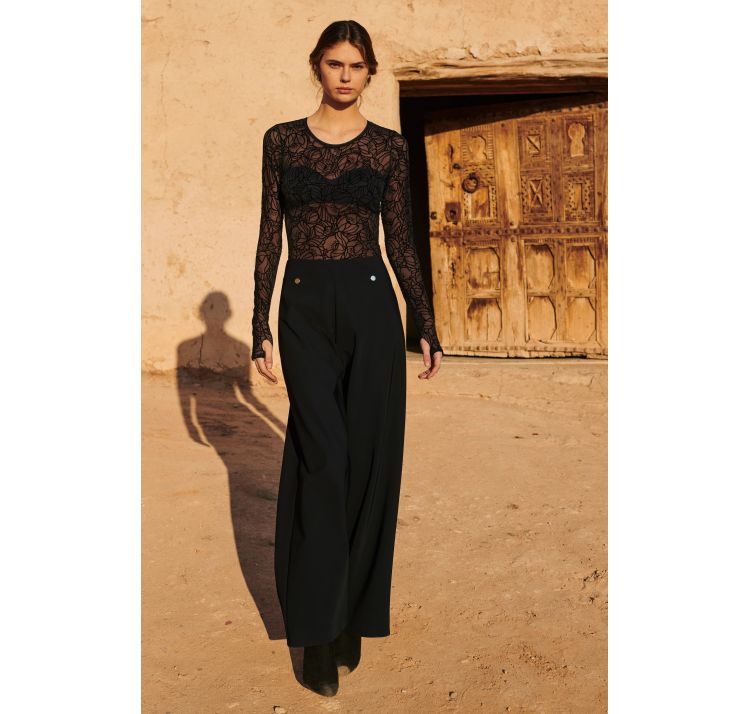 PAIN DE SUCRE fionha spodnie z szerokimi nogawkami