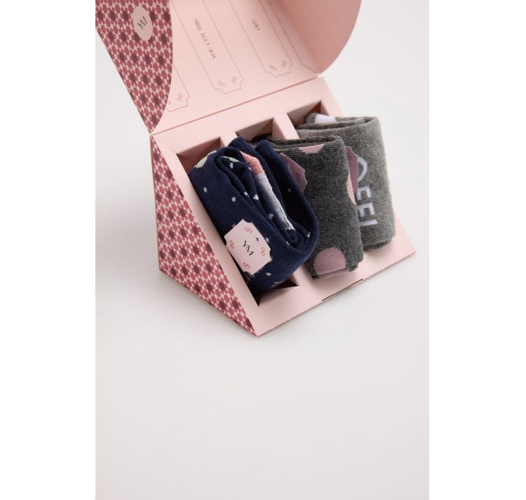 YSABEL MORA komplet skarpetek w opakowaniu prezentowym