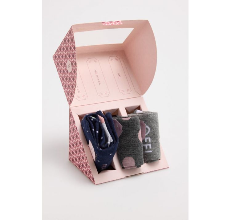 YSABEL MORA komplet skarpetek w opakowaniu prezentowym