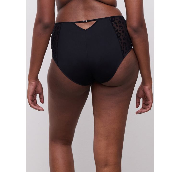 CHANTELLE PULP girls wysokie koronkowe figi z z welurowym wzorem