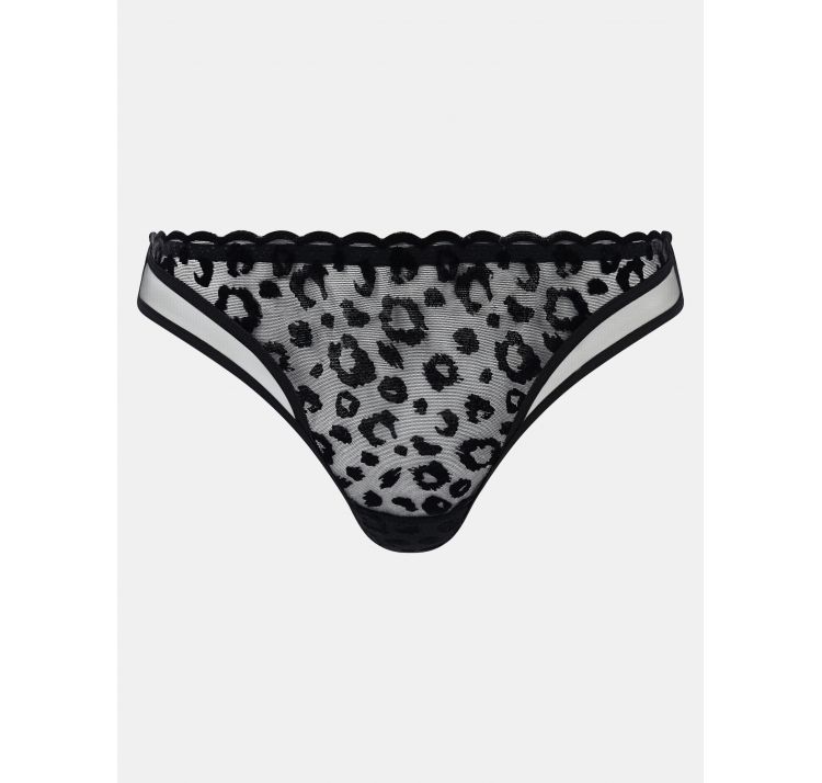 CHANTELLE PULP girls koronkowe stringi brazyliany z welurowym wzorem