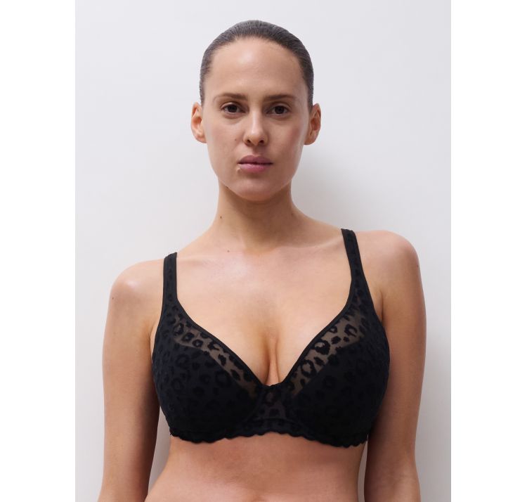 CHANTELLE PULP girls lekko usztywniany biustonosz z welurowym wzorem