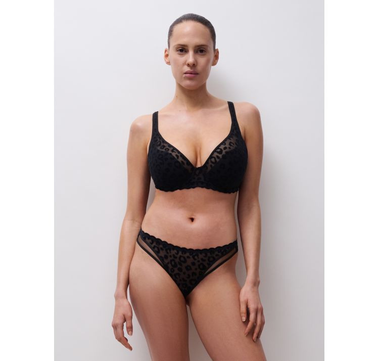 CHANTELLE PULP girls lekko usztywniany biustonosz z welurowym wzorem