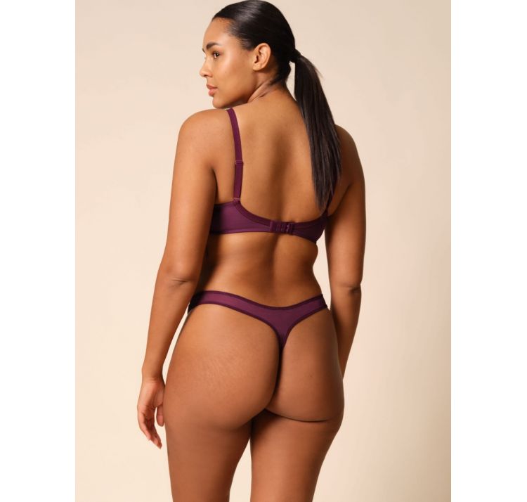 GOSSARD glossies tiulowy biustonosz z tŁoczonĄ miskĄ bezszwowĄ moulded bra