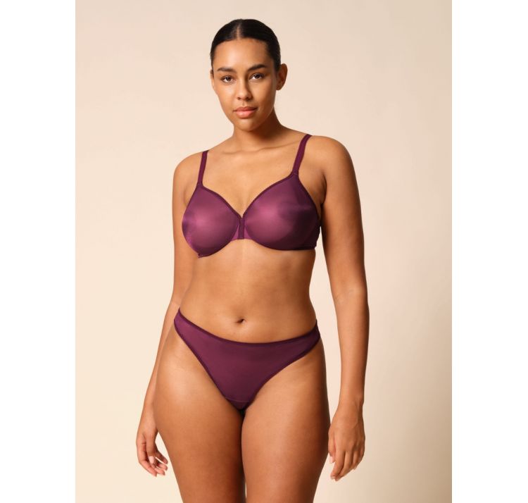 GOSSARD glossies tiulowy biustonosz z tŁoczonĄ miskĄ bezszwowĄ moulded bra