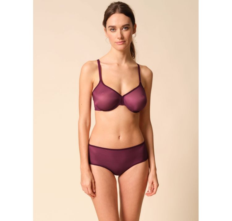 GOSSARD glossies tiulowy biustonosz z tŁoczonĄ miskĄ bezszwowĄ moulded bra