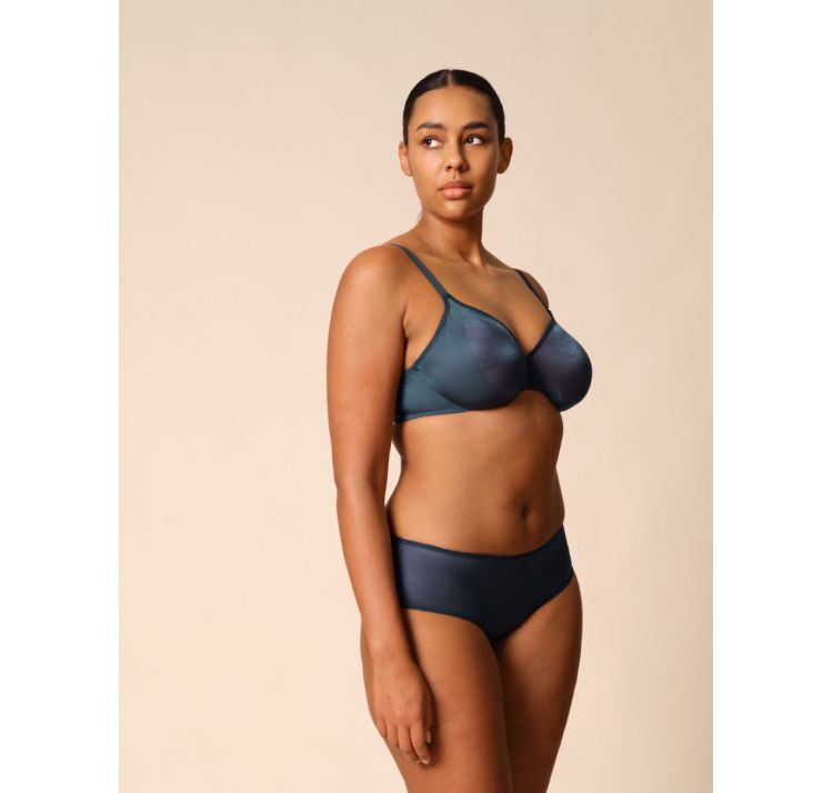 GOSSARD glossies tiulowy biustonosz z tŁoczonĄ miskĄ bezszwowĄ moulded bra