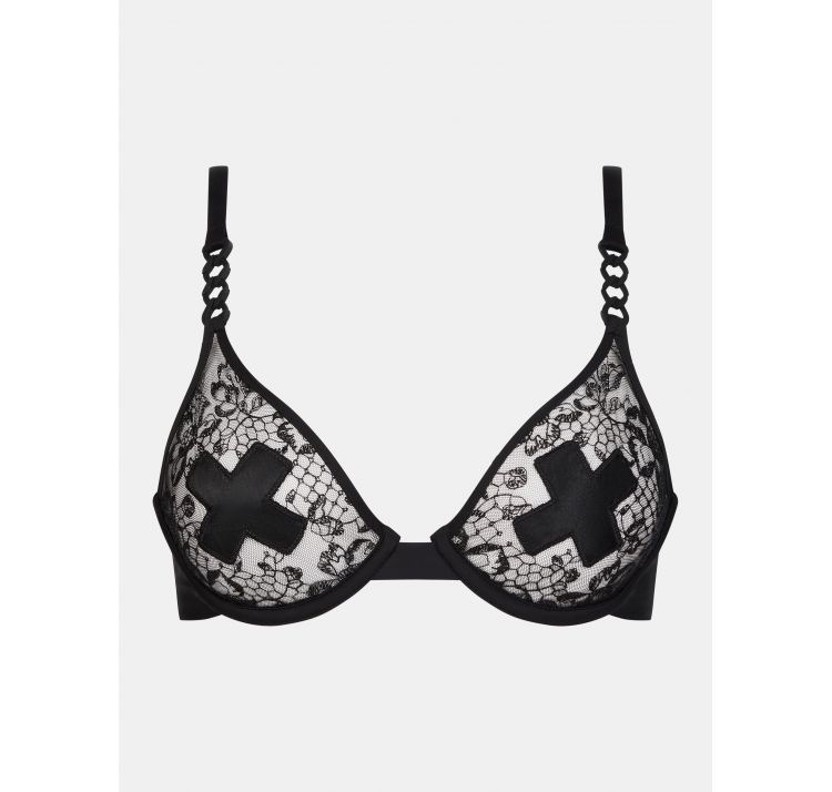 CHANTELLE X xplicit koronkowy biustonosz z tŁoczonĄ miskĄ